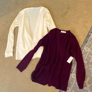 Bundle of Time and Tru womens cardigans